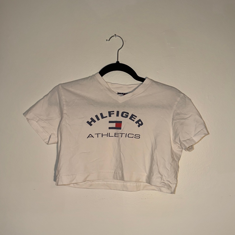 VINTAGE Hilfiger Athletics White Crop Top